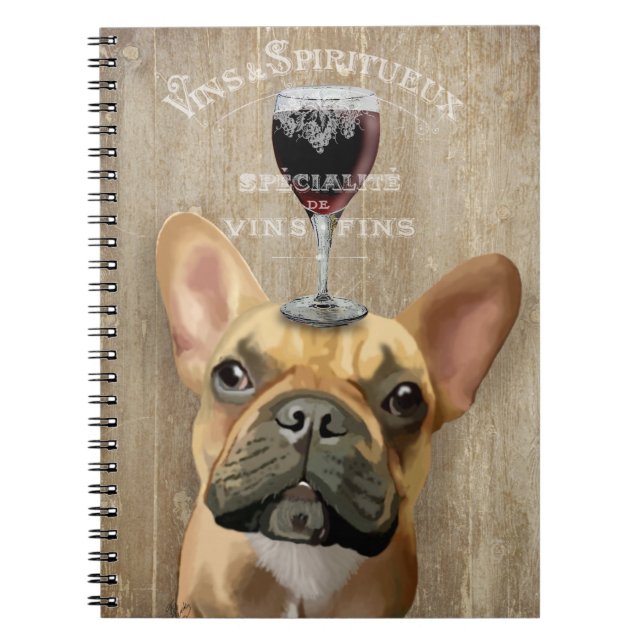 Hund Au Vin, Fransk Bulldog Anteckningsbok (Framsidan)