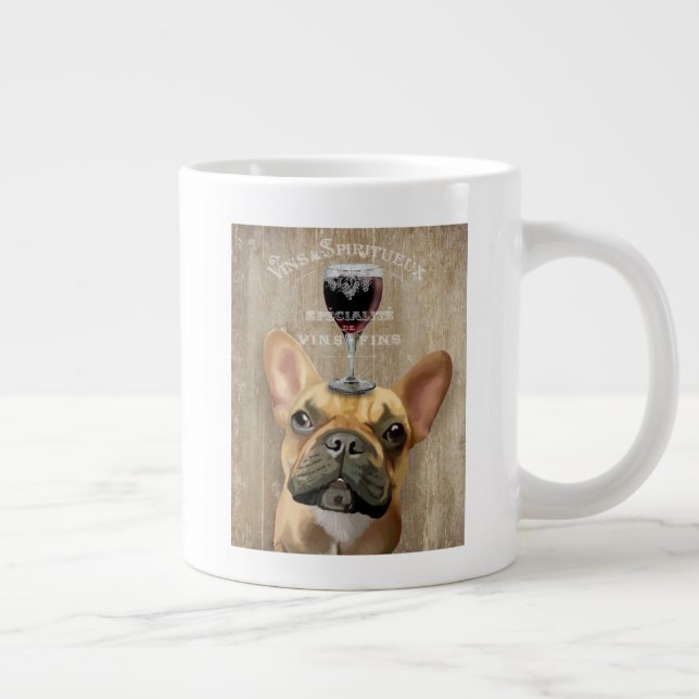 Hund Au Vin, Fransk Bulldog Jumbo Mugg (Höger)