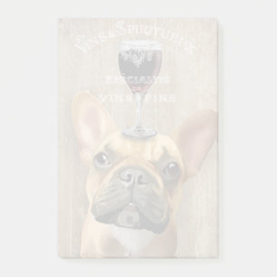Hund Au Vin, Fransk Bulldog Post-it Block