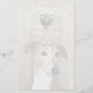 Hund Au Vin Greyhound Brevpapper
