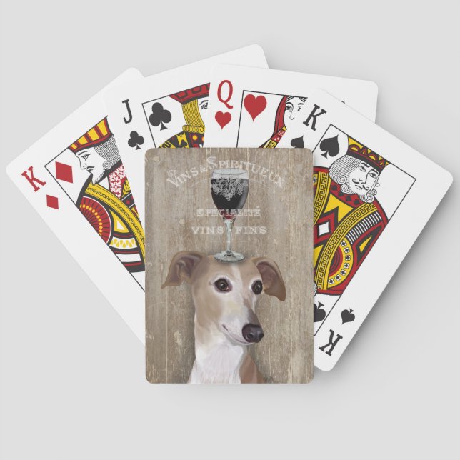 Hund Au Vin Greyhound Casinokort (Baksidan)