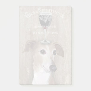 Hund Au Vin Greyhound Post-it Block