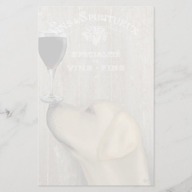 Hund Au Vin Gult Labrador Brevpapper (Framsida)