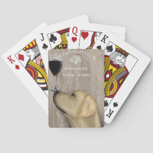 Hund Au Vin Gult Labrador Casinokort