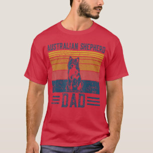 Hund Aussie Pappa Vintage Australian Shepherd Papp T Shirt