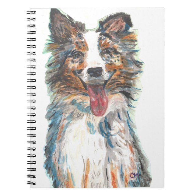 Hund-Australian shepherd Anteckningsbok (Framsidan)