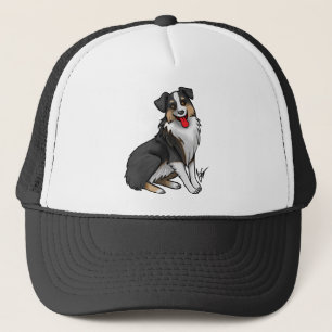Hund - Australian shepherd - Black Tri Keps