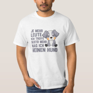 Hund Australian shepherd tycker inte om Hundar T Shirt