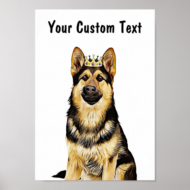 Hund av anpassningsbar | Tysk schepherd Poster (Framsidan)