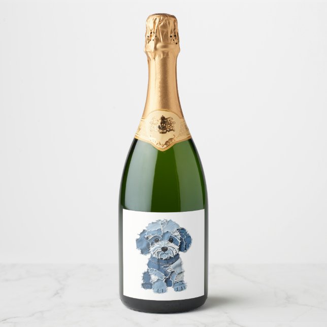 Hund av Cute Denim Patchwork (Framsida)