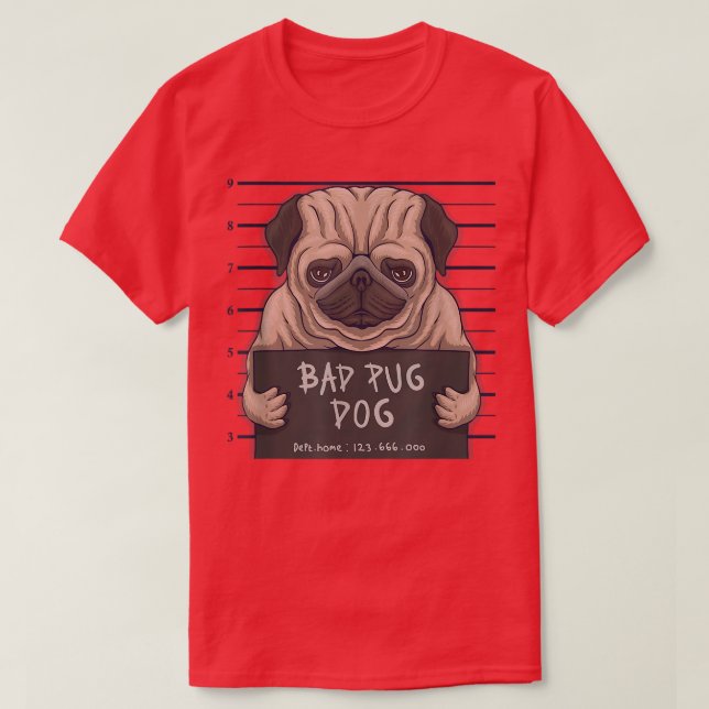 hund av dålig puckel t shirt (Design framsida)