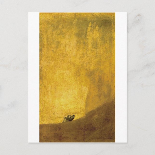 Hund, av Francisco de Goya Vykort (Framsida)