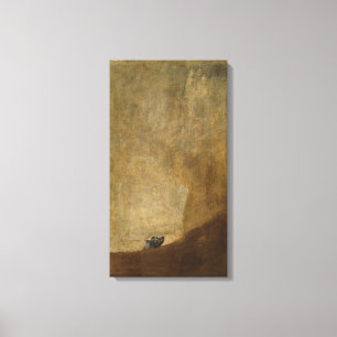 Hund av Francisco Goya Canvastryck
