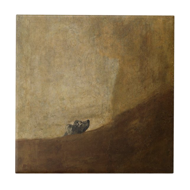 Hund av Francisco Goya Kakelplatta (Framsidan)