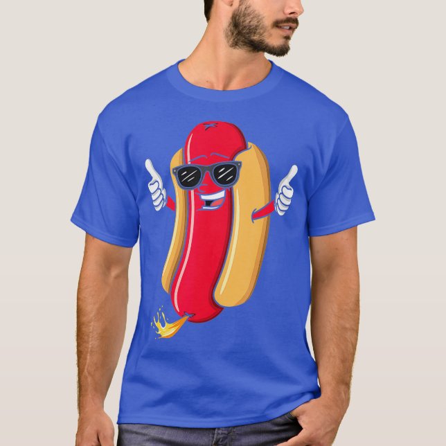 Hund av Hett för beläggning T Shirt (Framsida)