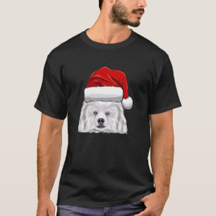 Hund av jultomten Hat American Eskimo Hund T Shirt