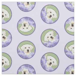 Hund av Labrador Retriever Puppy Painting Gult Ar Tyg