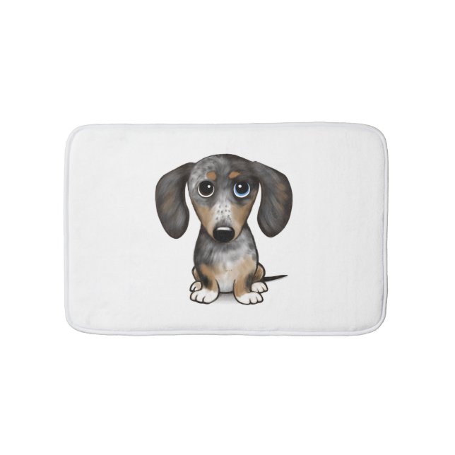 Hund av Merle Dachshund Cute Wiener Badrumsmatta (Framsidan)