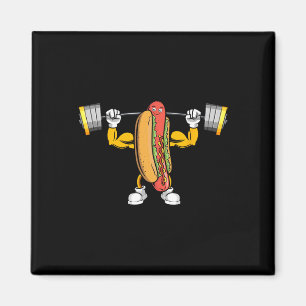 Hund av muskelHett Deadlift Bodybuilding Fitness Magnet