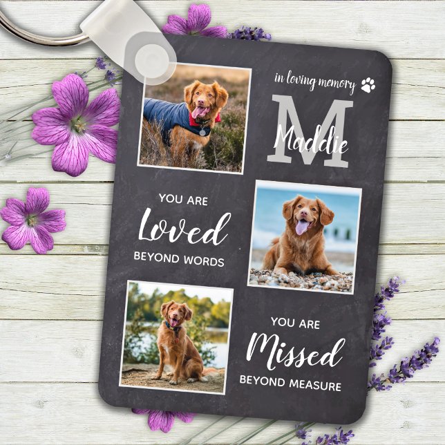 Hund av Pet Memorial Pet Loss Gift-Personlig Nyckelring (Skapare uppladdad)