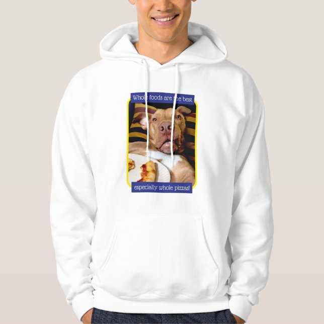 Hund av Pizza Hoodie (Framsida)
