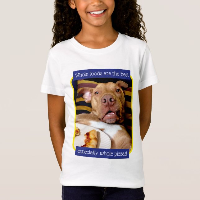 Hund av Pizza T Shirt (Framsida)