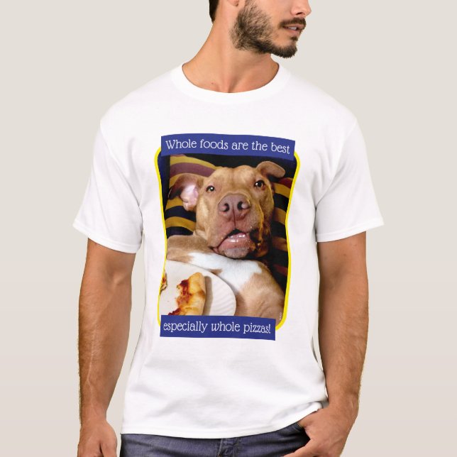 Hund av Pizza T Shirt (Framsida)