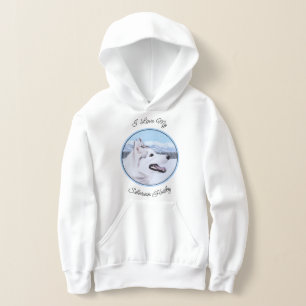 Hund av siberian husky (Silver och vitt) T Shirt