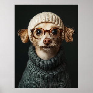 Hund av snyggt i Mysigt utsmyckning Poster