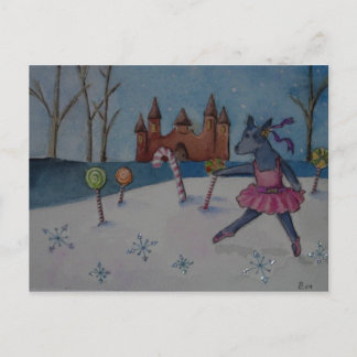 hund av sockernötkreatur vykort