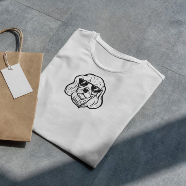 Hund av solglasögon, Coola T Shirt (Skapare uppladdad)