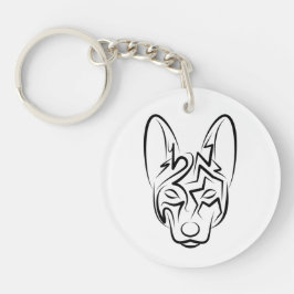 Hund av svartvita stammar