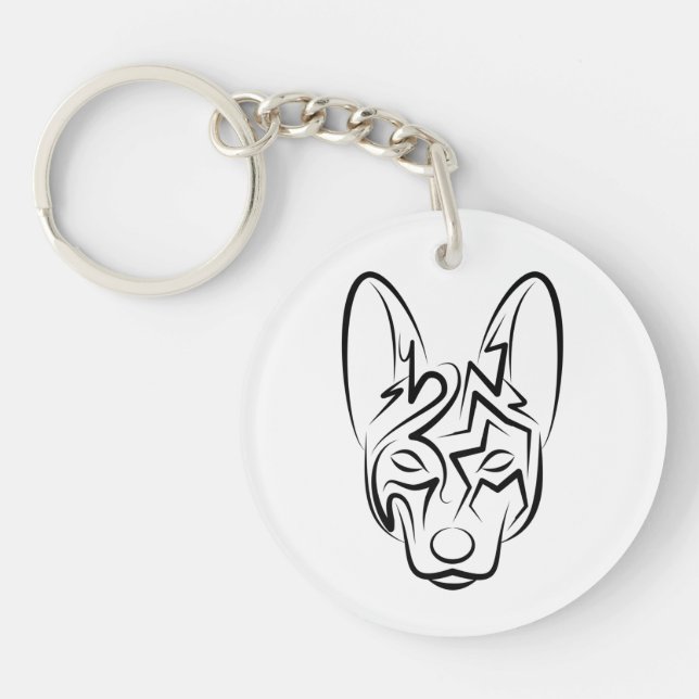 Hund av svartvita stammar (Framsidan)