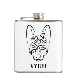 Hund av svartvita stammar fickplunta