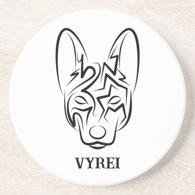 Hund av svartvita stammar underlägg (Framsidan)