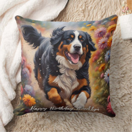 Hund av vackert Bernese Mountain Kudde