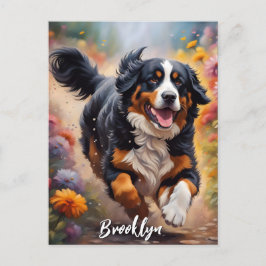 Hund av vackert Bernese Mountain Vykort