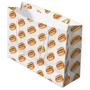 Hund av vattenfärgen Hett Birthday Gift Bag - stor