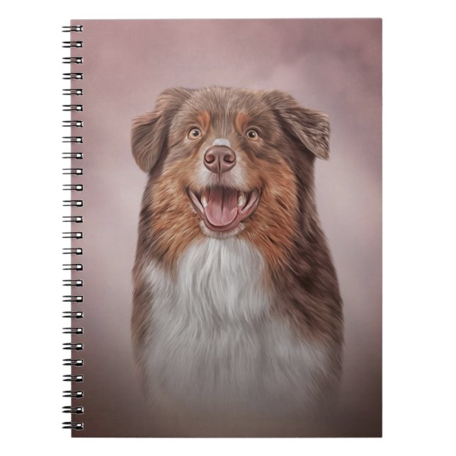 Hund aveln Australian shepherd Anteckningsbok (Framsidan)