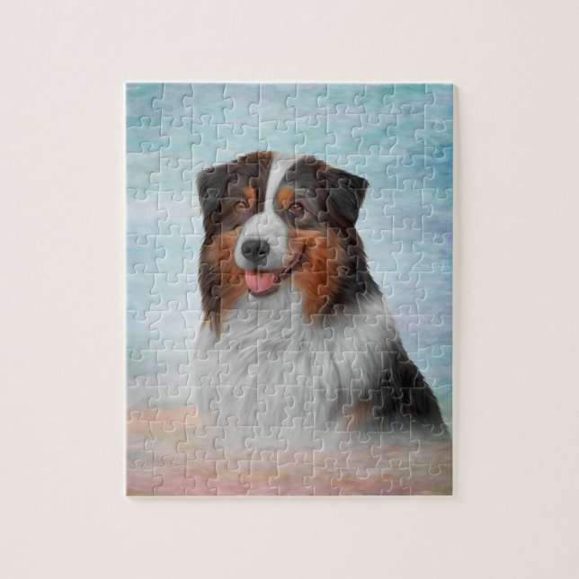 Hund aveln Australian shepherd Pussel (Vertikal)