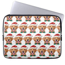 Hund aveln-julen i Golden Retriever Laptop Fodral