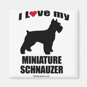 "HUND AVELN" - MINIATYRSCHNAUZEREN - "ÄLSKAR JAG MAGNET
