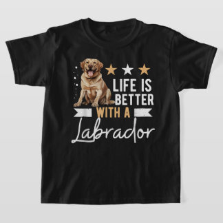 Hund aveln Pet Life är bättre med en labrador T Shirt