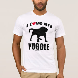"HUND AVELN" - PUGGLE - "ÄLSKAR JAG MIN PUGGLE ", TEE