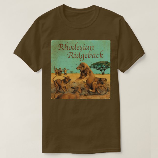 Hund aveln: Rhodesian Ridgeback T Shirt (Design framsida)