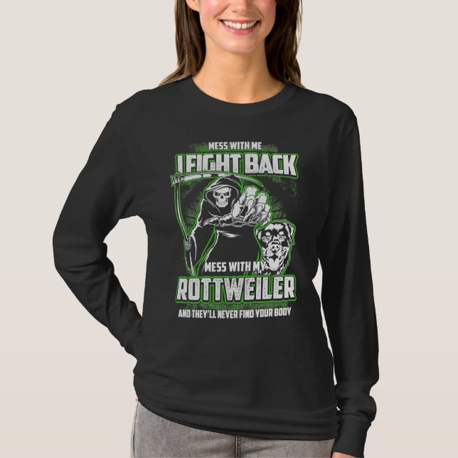Hund aveln Rottweiler Hund älskare T Shirt (Framsida)