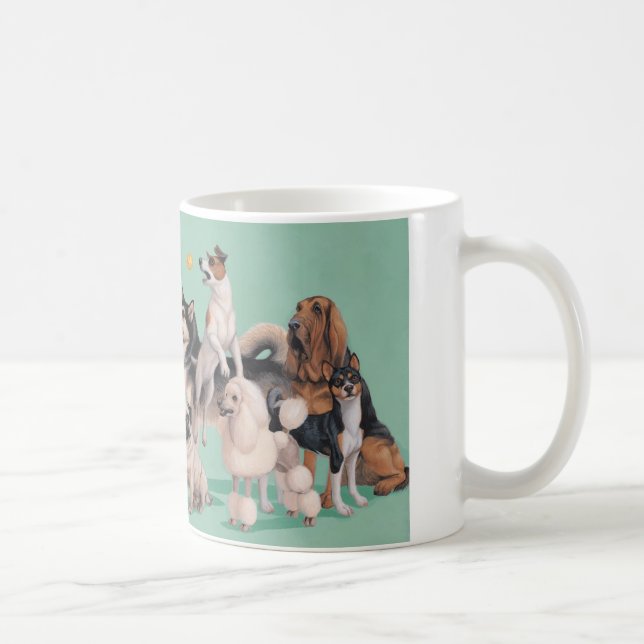 Hund avelnmångfald kaffemugg (Höger)