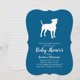 Hund Baby Shower för amerikansk StaffordTerrier Inbjudningar