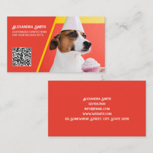 Hund Bakery Anpassningsbar QR Visitkort