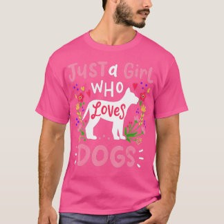 Hund bara en flicka som Kärlek Hundar ger Hundälsk T Shirt